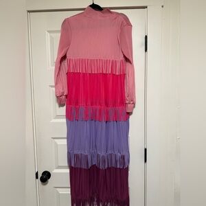 Pink and Purple fringe one size dress